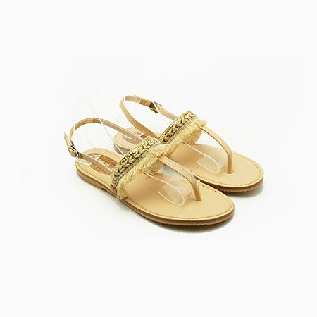 sandal đế bệt nữ kẹp ngón phối thổ cẩm Cindydrella C323