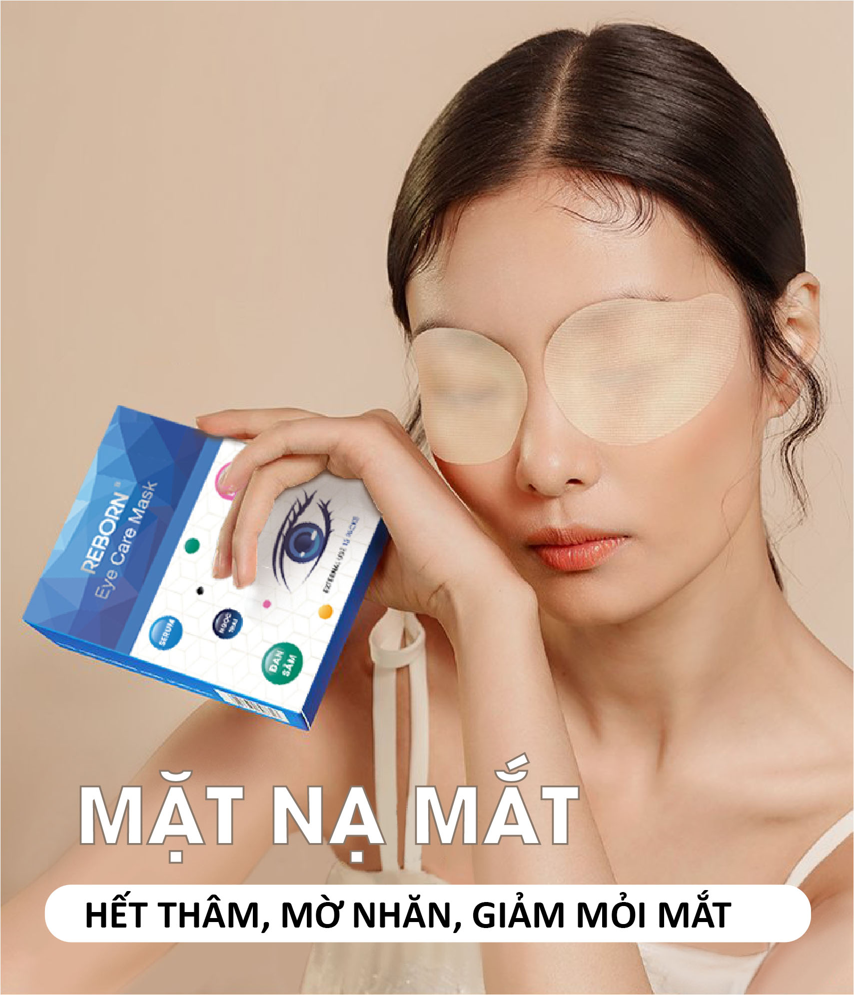 Mặt nạ mắt Reborn Hàn Quốc hộp 30 miếng