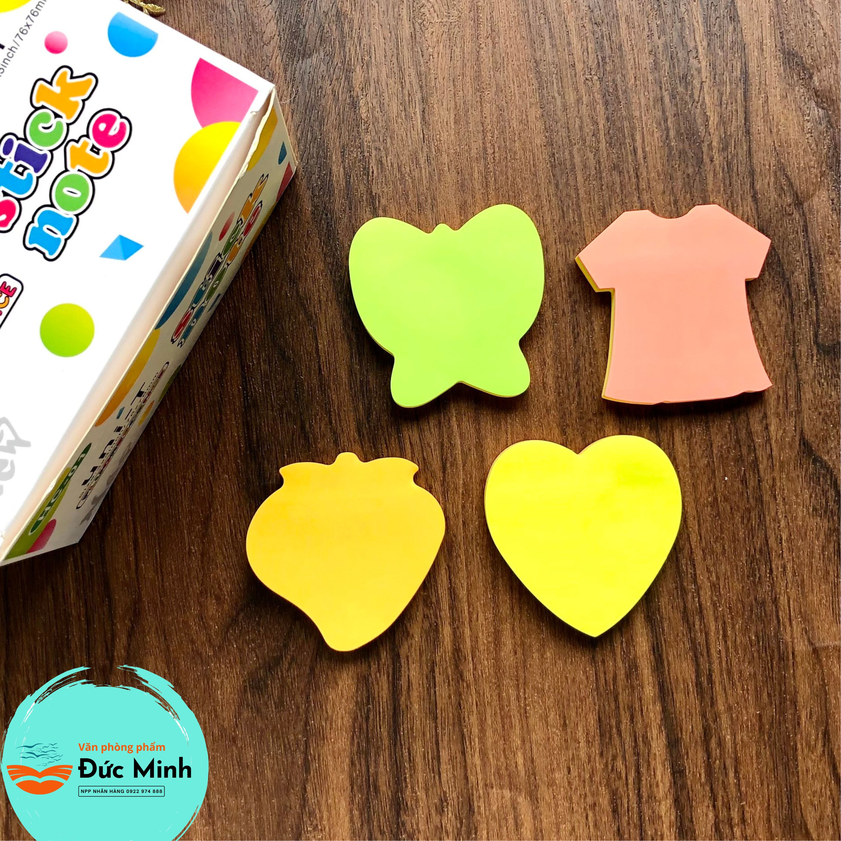 Giấy nhớ nhắn note 4 màu, hoạt hình phiên bản dễ thương, size 3x3cm - giấy note ghi chú - HC01 - vpp Quế Anh