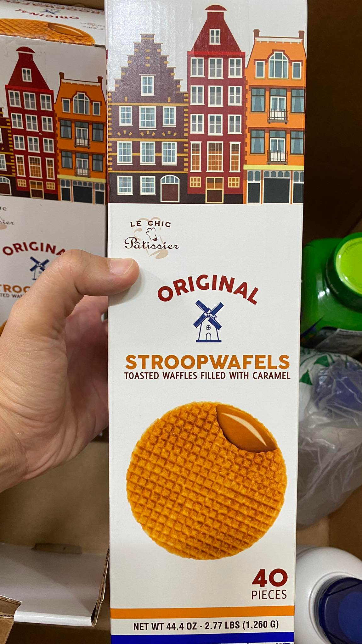 Bánh quế le chic stroopwafels caramel 40 cái