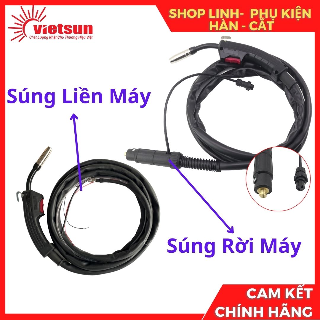 Súng hàn mig không dùng khí 14AK dùng cho máy hàn mig 1kg