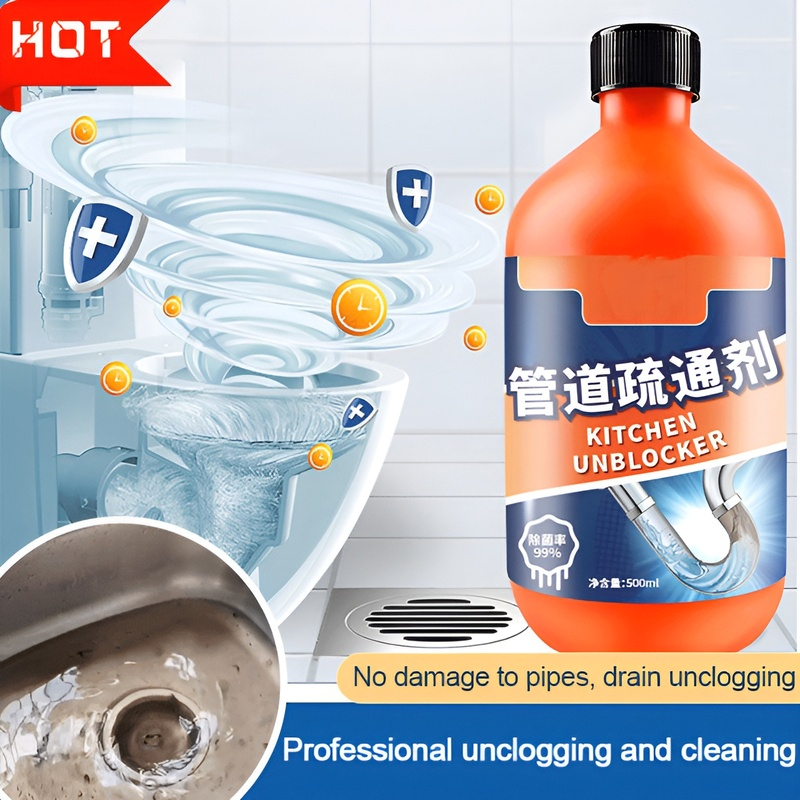 Chất Tẩy Rửa Đường Ống Hiệu Quả Cao Dung Dịch Thông Cống Mạnh Mẽ Tẩy Rửa