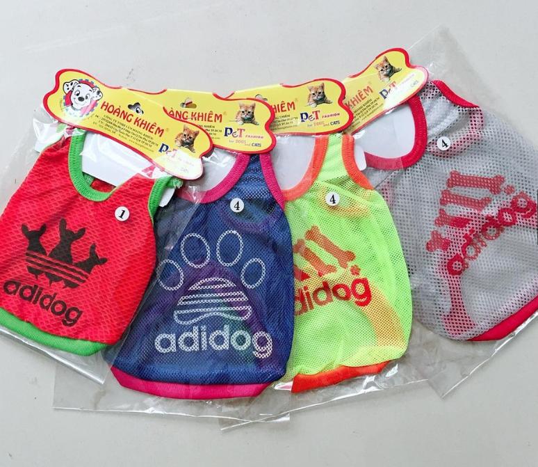 ÁO CHÓ MÈO THÚ CƯNG BA LỖ LƯỚI ADIDOG ĐỦ SIZE ĐƯỢC CHỌN MÀU