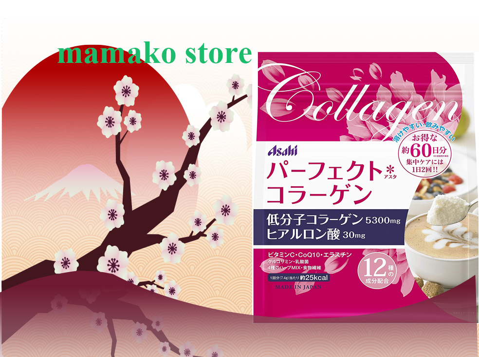 [HCM](2 Tháng)dạng Bột uống dinh dưỡng không mùi vị sữa màu trắng Perfect Asahi Powder  Coll.ag.en dạng bột cho tuổi 25+/đẹp da/date 2025#colagendangbot #asahi