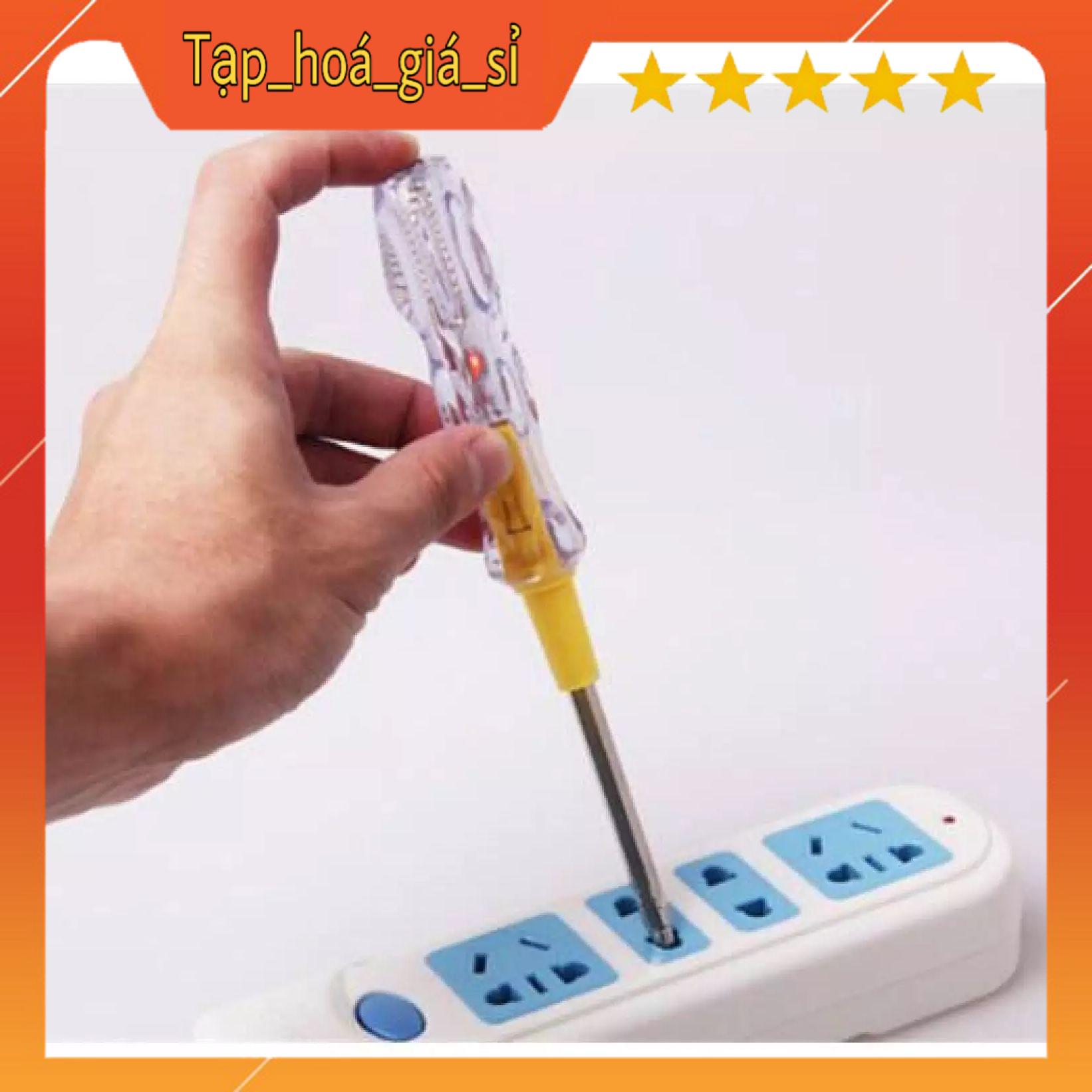 Bút Thử Điện, Tua vít cách điện kiêm bút thử điện, tô vít kiểm tra dòng điện, tuốc nơ vít đa năng 2 trong 1 vặn vít và thử điện