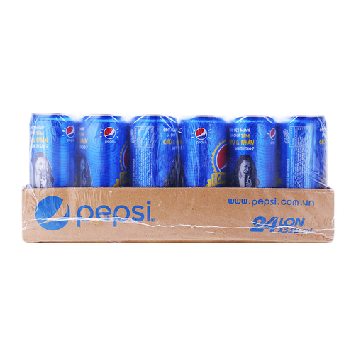 Thùng 24 Lon Nước Giải Khát Có Ga Pepsi Lon 320ml