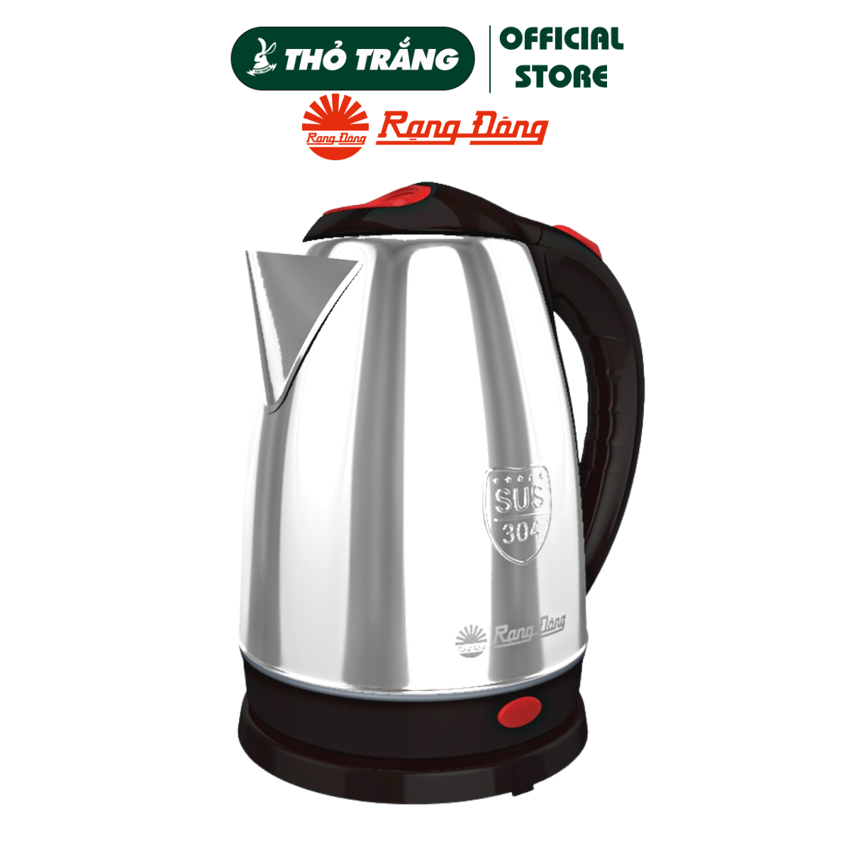 Ấm điện siêu tốc 1,8 lít Rạng Đông chính hãng model AST18ST2 màu ngẫu nhiên