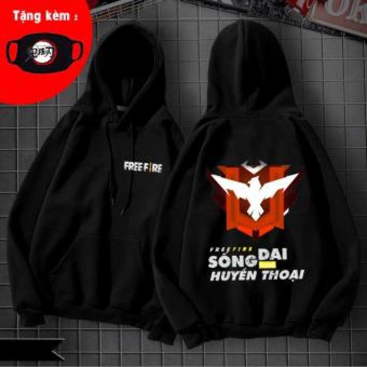 [HOT] Áo hoodie FREE FIRE giá siêu rẻ - Áo Hoodie chất đẹp hình in sắc nét - Tặng kèm bịt mặ