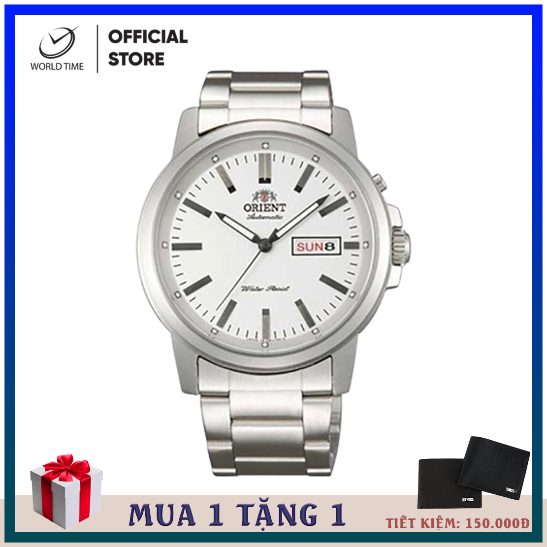 Đồng hồ nam Orient FEM7J007D9 và FEM7J005W9, full box và sổ bảo hành 3 năm, Automatic, dây thép, chống nước, chống xước