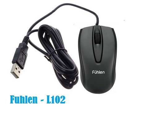 CHUỘT QUANG CÓ DÂY FULHEN L102- tặng kèm bàn di HÀNG CHÍNH HÃNG