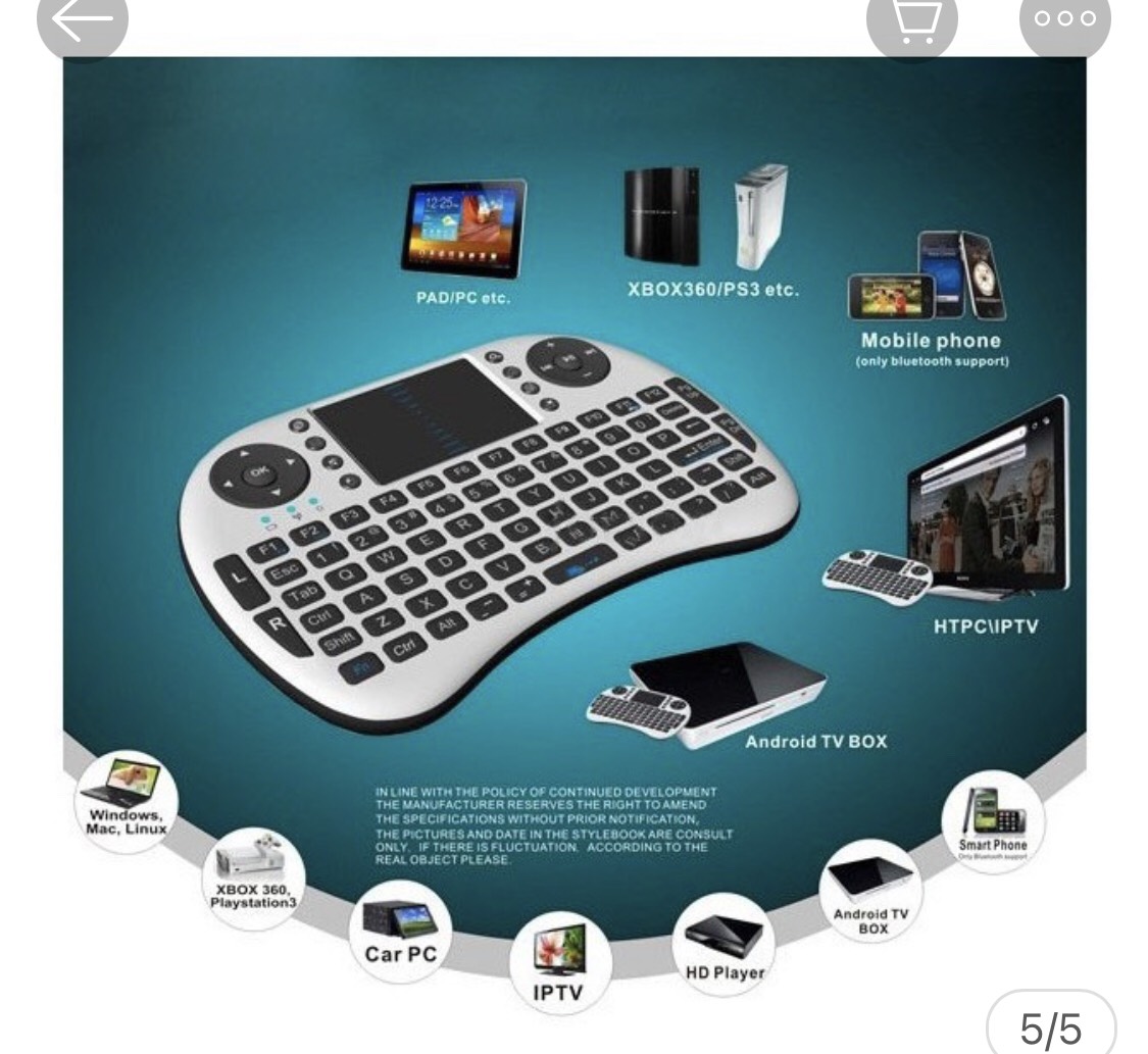 Chuột Bay Kiêm Bàn Phím Không Dây UKB500 Cho Smart Tivi & Android Box