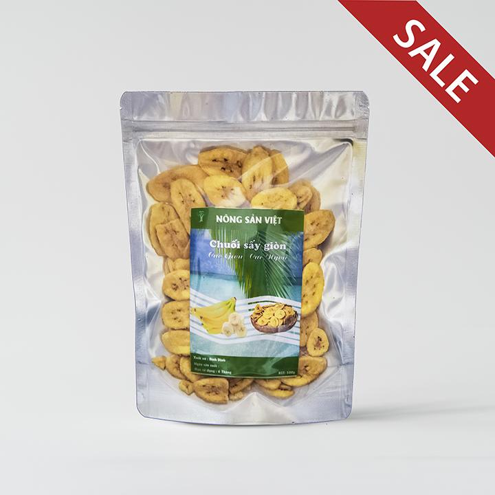 1 Kg Chuối sấy giòn loại 1 cực ngon