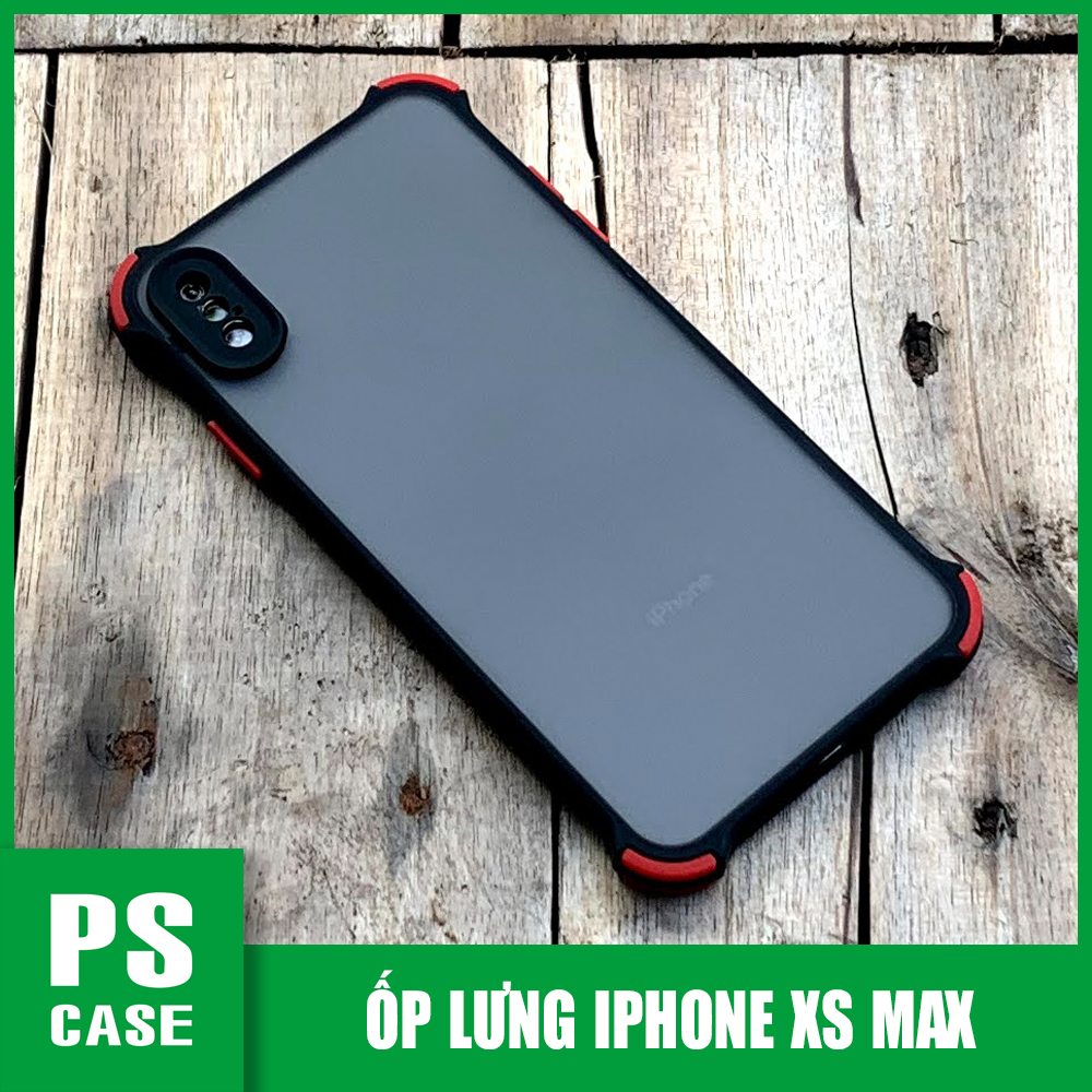 Ốp lưng chống sốc toàn phần màu đen dành cho iPhone XS MAX