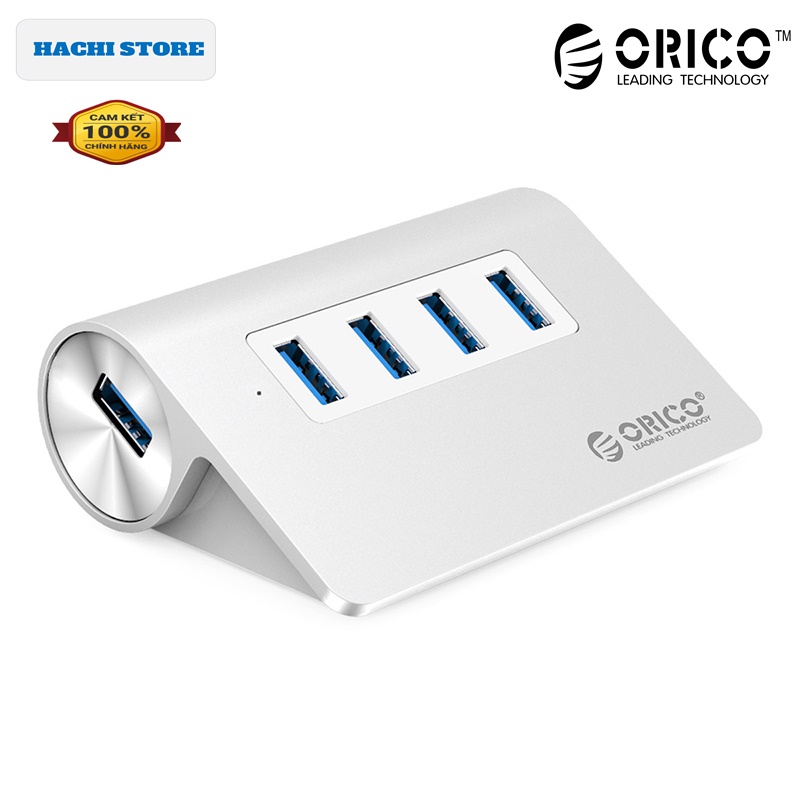 Bộ chia 4 cổng usb 3.0 chất liệu nhôm orico m3h4-v1 - hàng chính hãng