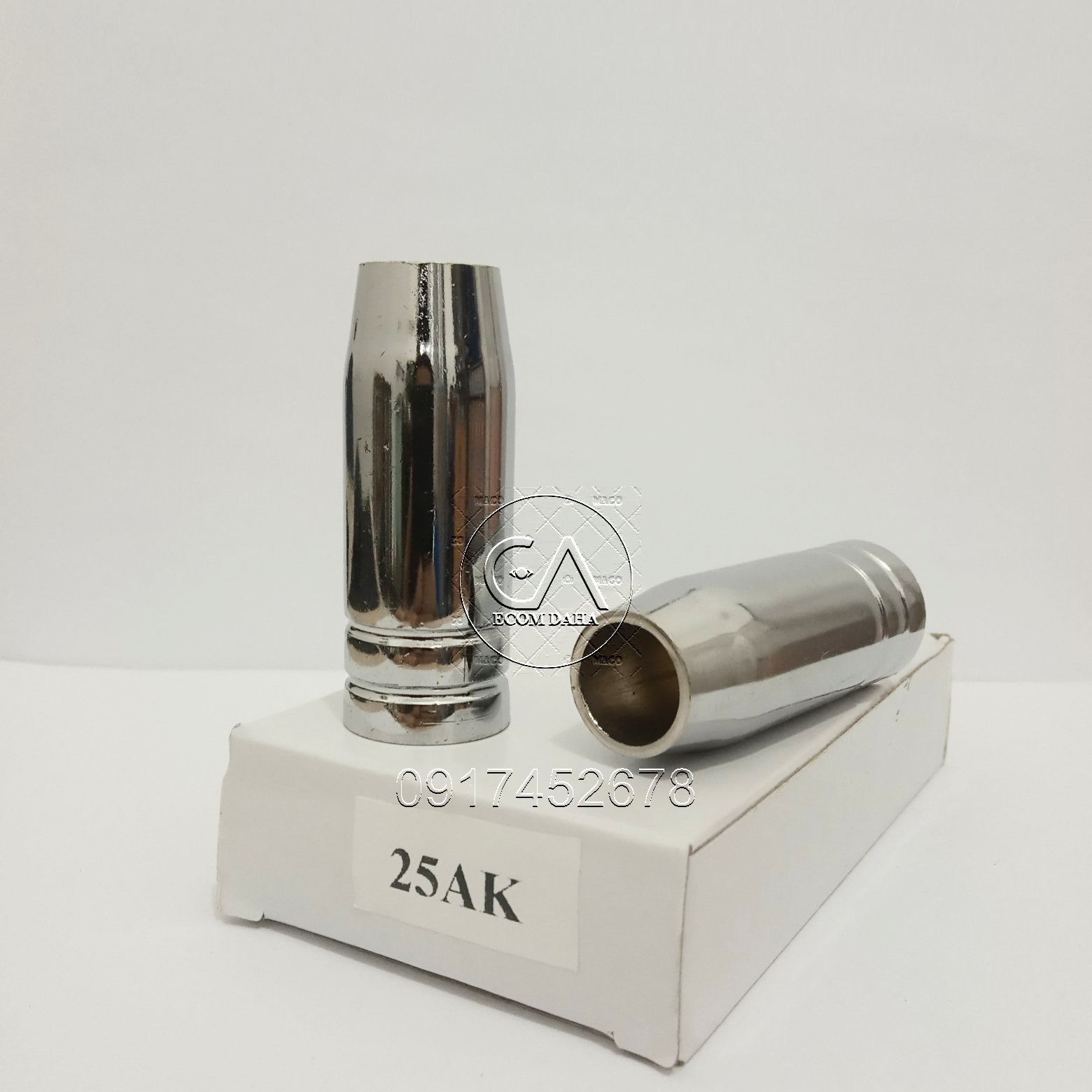 Chụp khí súng hàn mig 25ak - hộp 5 cái chụp khí hàn co2 25ak