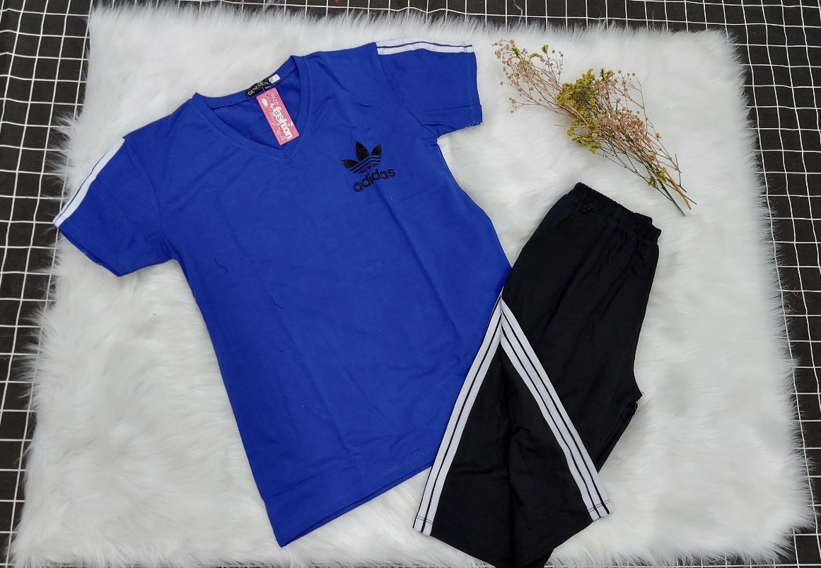 Đồ bộ mặc nhà, set bộ thun lửng thể thao, set bộ ngố chất cotton co giản mặc nhà dễ thương form rộng thoải mái bigsize tới 85kg