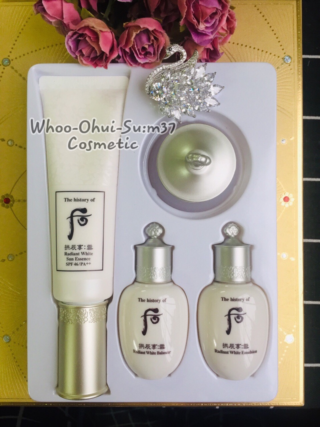 Kem chống nắng dưỡng trắng da Whoo Radiant White Sun Essence SPF46/PA++