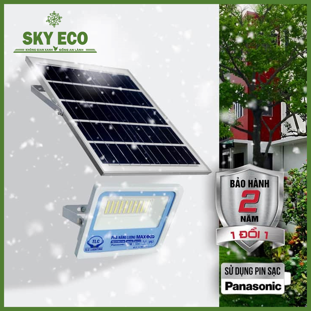 Đèn pha Năng Lượng Mặt Trời Max Eco TLC 50W