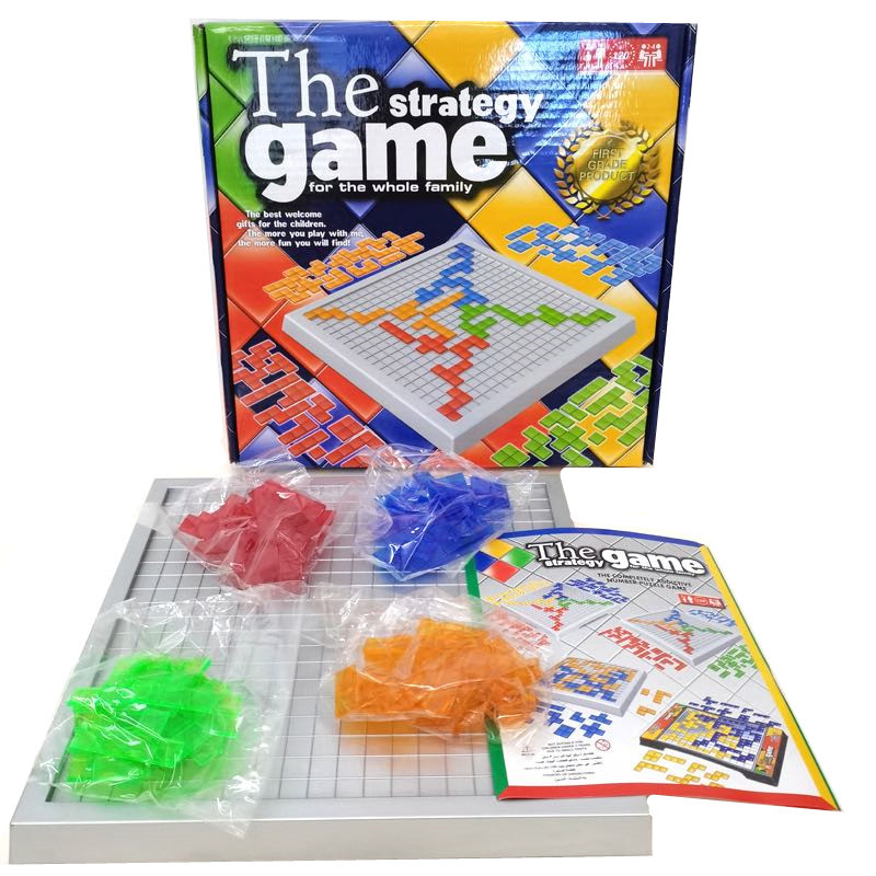 Trò chơi blokus lấn chiếm lãnh thổ, board game chiến thuật trí tuệ cho 2-4 người chơi