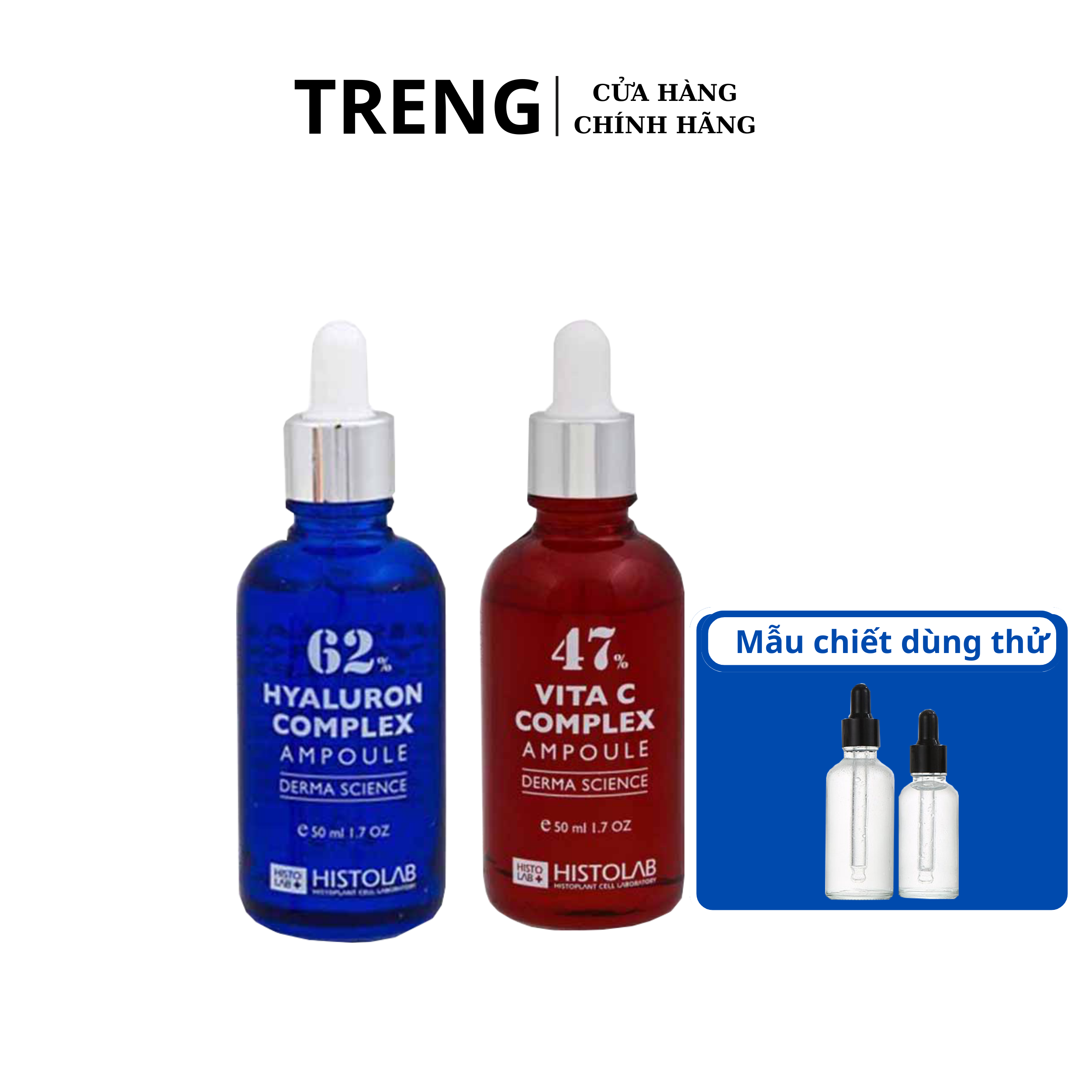 Serum histolab 62% và 47% cấp ẩm, phục hồi, dưỡng trắng da
