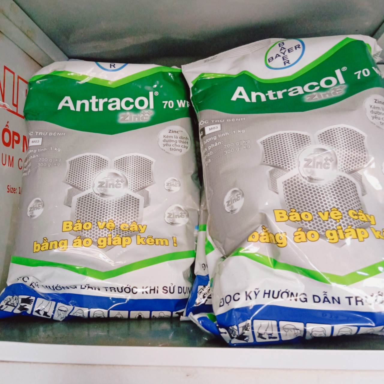 Thuốc trừ bệnh Antracol 70WP 1Kg Áo giáp kẽm bảo vệ cây trồng