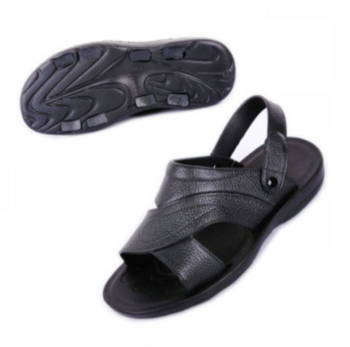 [HCM]Dép sandal nam màu đen ngôi sao ba cánh size 40 đến 44