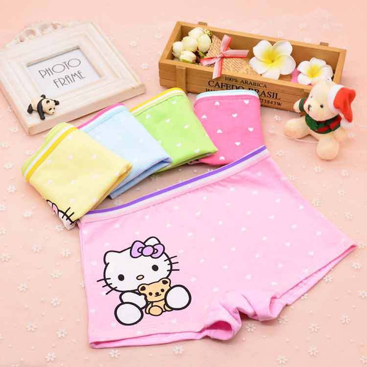 Quần chip đùi quần lót cotton họa tiết đáng yêu xinh xắn cho bé gái QL01