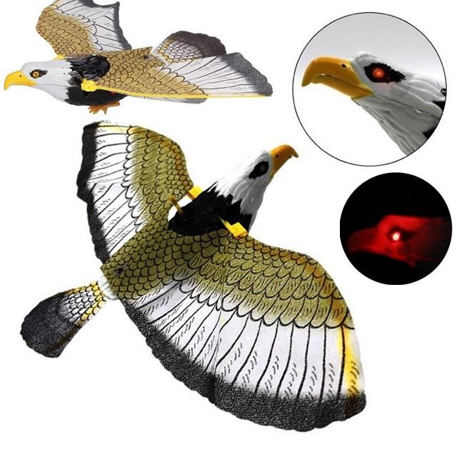 Đồ chơi mô hình chim đại bàng vỗ cánh,có tiếng kêu, dùng pin có đèn nhạc cho bé