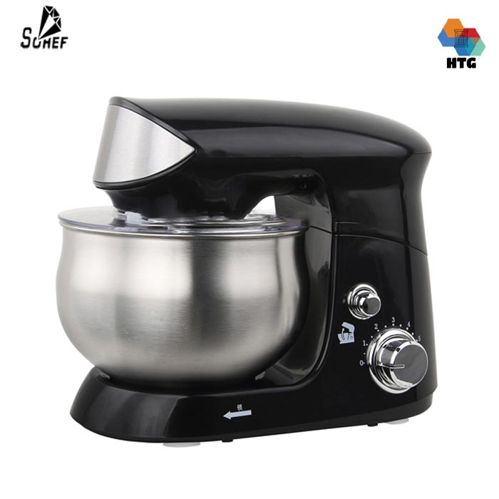 Máy nhồi bột, đánh trứng, trộn thực phẩm Sohef để bàn hộ gia đình 3 trong 1, 6 cấp độ khuấy đa năng