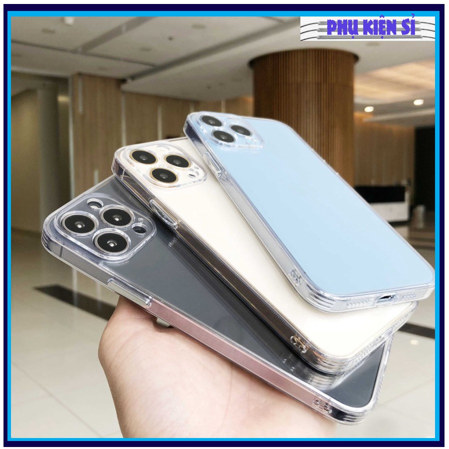 ĐỘT PHÁ iPhone 13 Ốp Trong Chống vân tay- chống sốc- lưng PC không ố màu - ốp mỏng - bảo vệ camera- nút bấm xịn xò