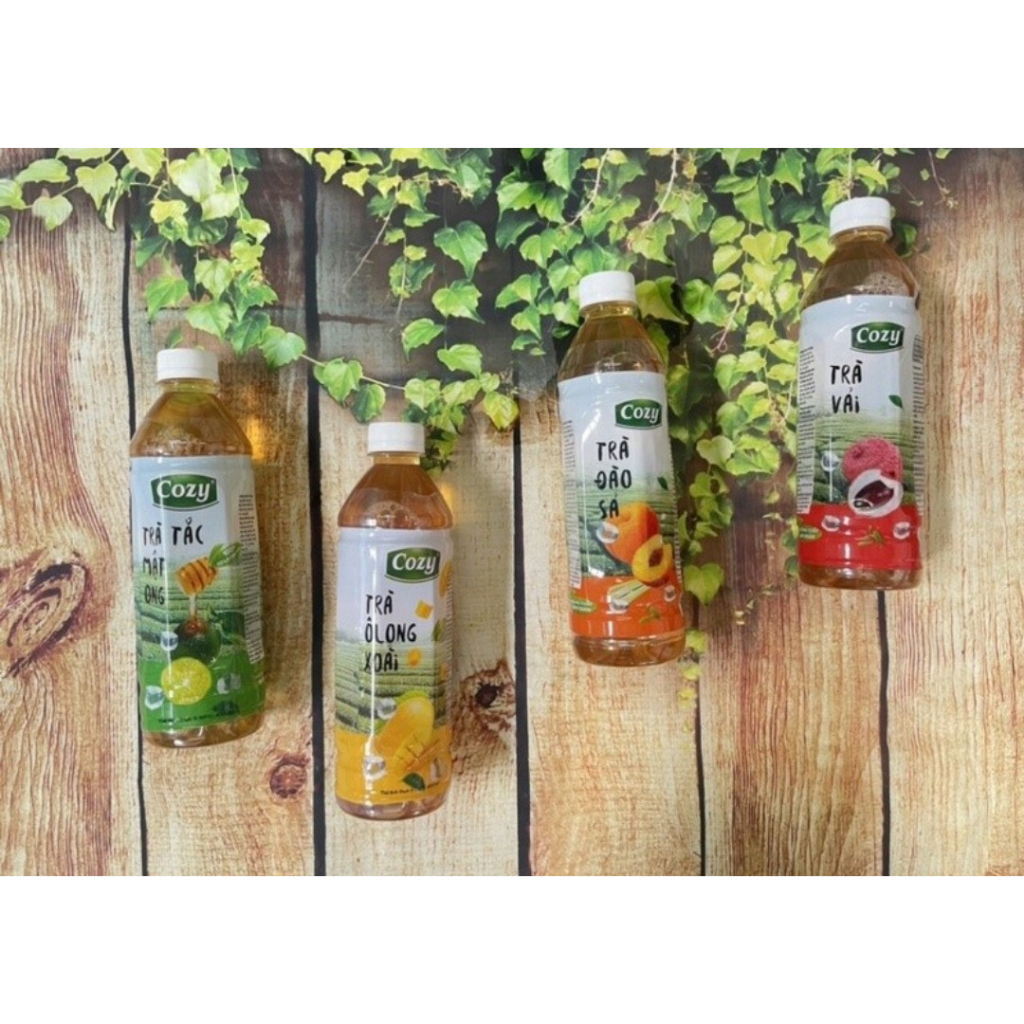 Bộ tứ trà giải nhiệt cozzy thùng 24chai 350ml