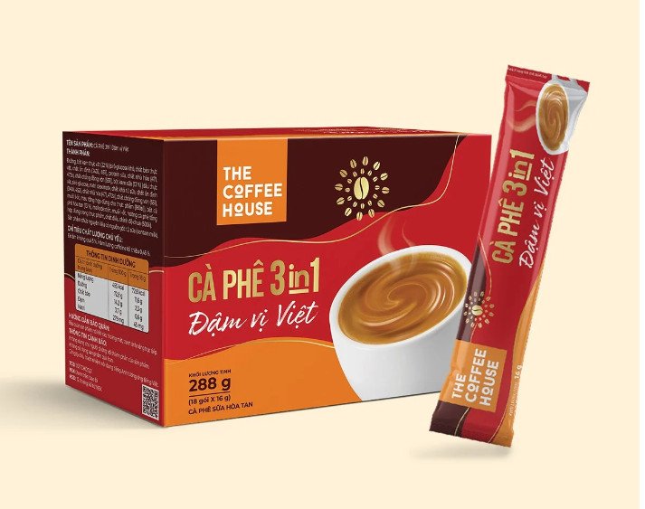 Cafe sữa đá đậm vị 3 in 1 the coffee house