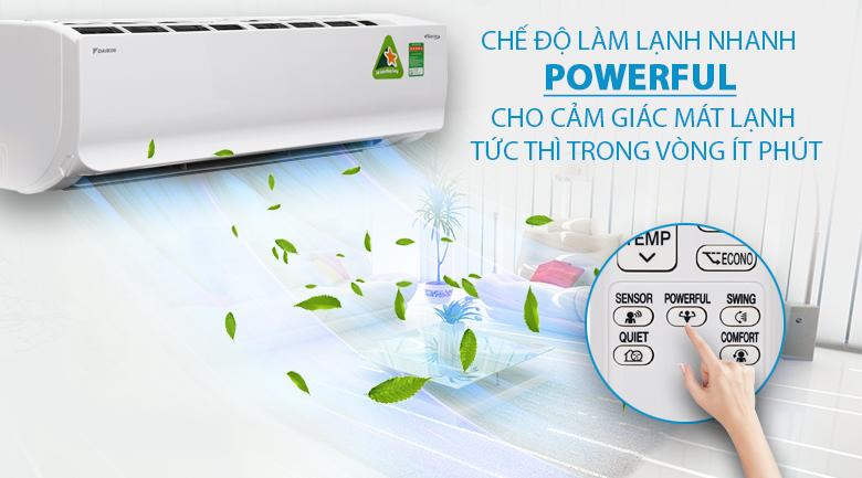 Làm lạnh nhanh - Máy lạnh Daikin Inverter 2 HP FTKC50UVMV