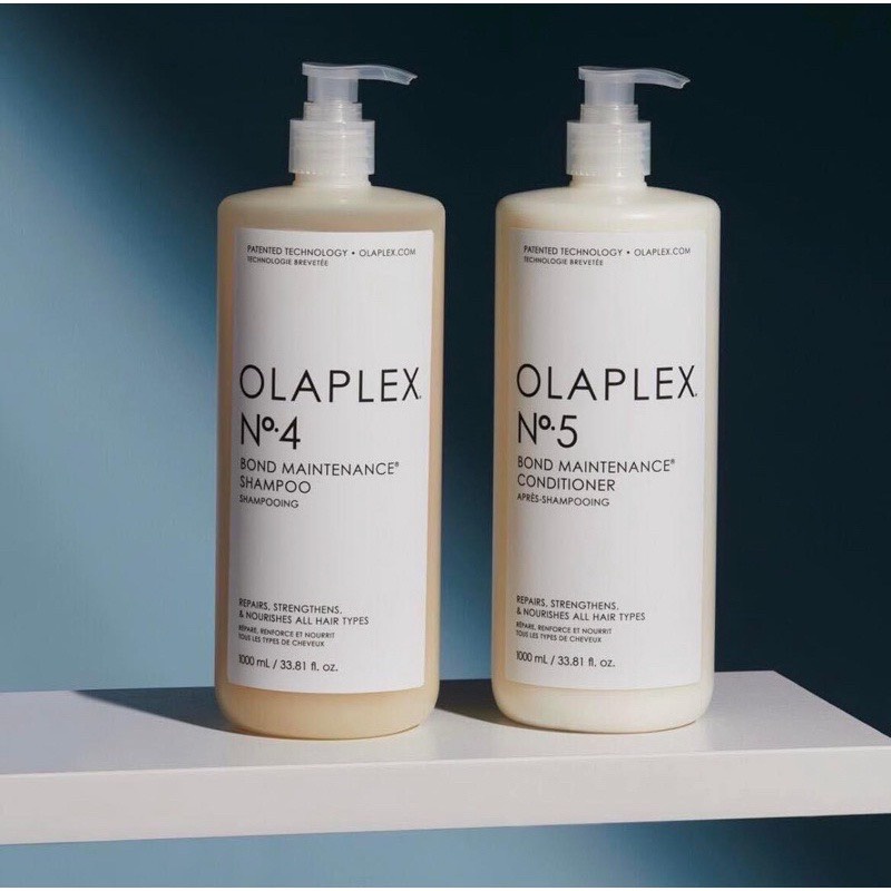 Bộ gội xả olaplex số 4 & số 5 phục hồi tóc khô xơ hư tổn usa 1000ml, olaplex 1000ml