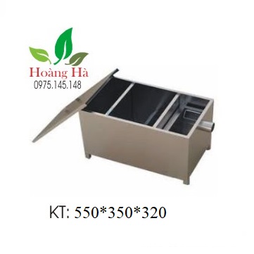 Bể tách mỡ chất liệu inox loại 60 lít - bẫy mỡ