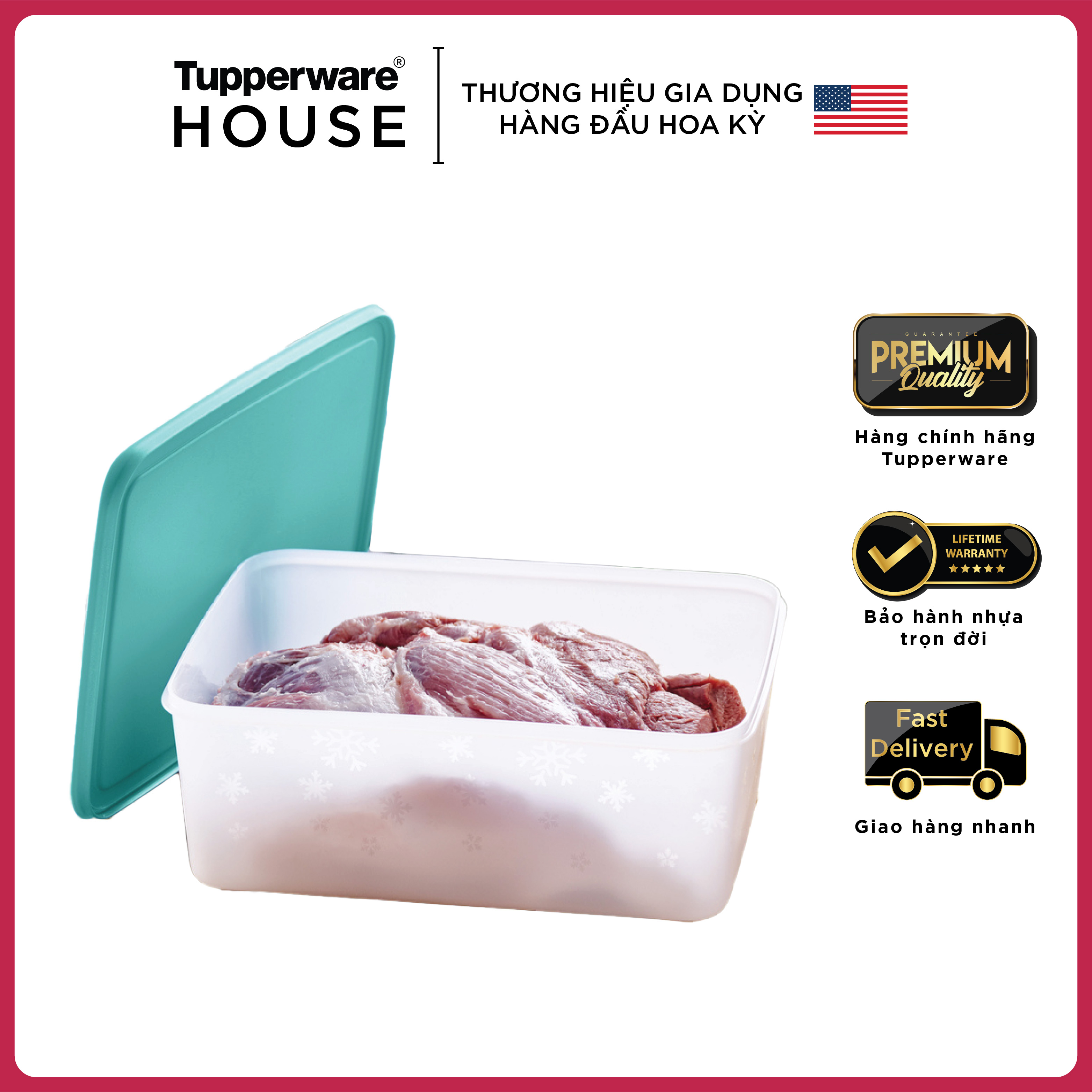 Hộp trữ đông tupperware freezermate gen ii 5.7l