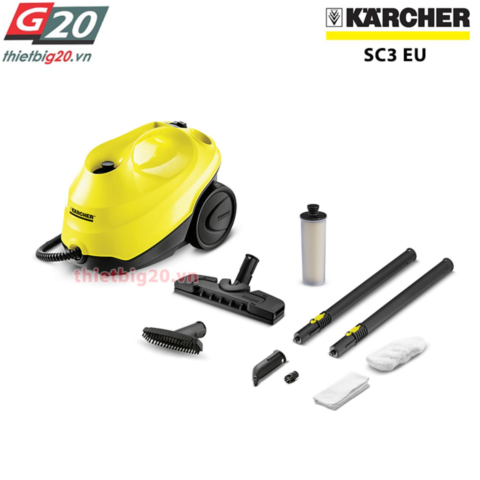 [Trả góp 0%]Máy lau nhà bằng hơi nước nóng của Đức Karcher SC3 EU