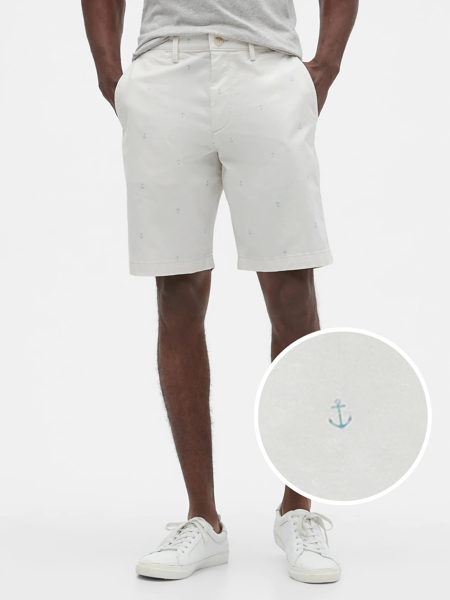 Quần Short Nam Gap 10 Essential Khaki Short Carls Stone