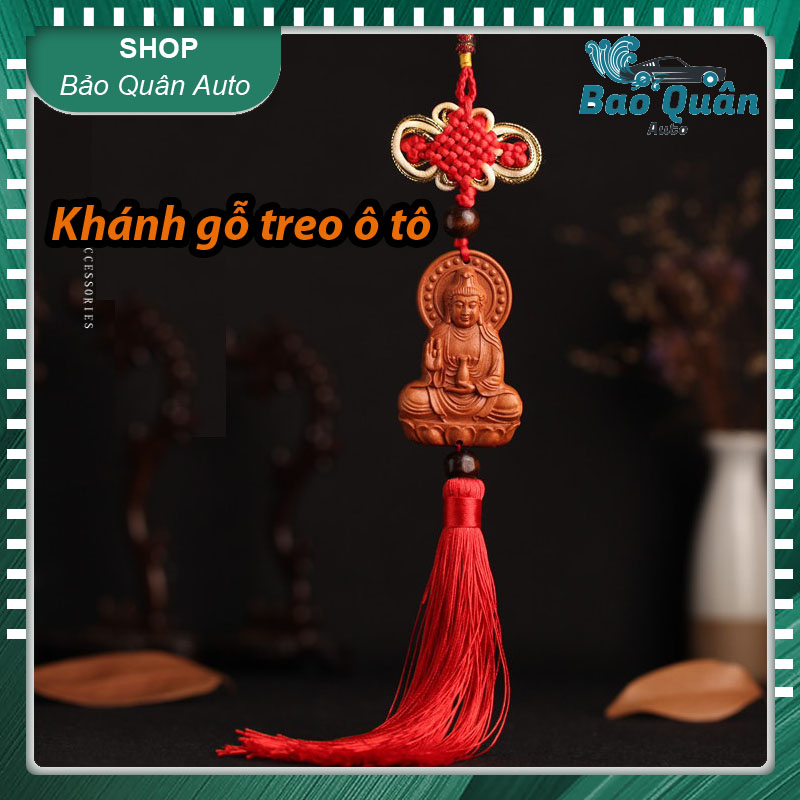 Khánh gỗ treo ô tô xe hơi hình phật