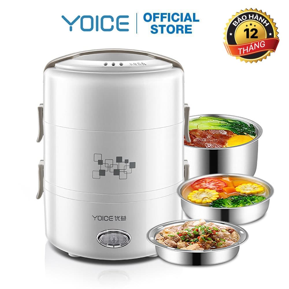 Hộp cơm hâm nóng, hộp cơm giữ nhiệt YOICE chống bỏng, nóng tay đảm bảo an toàn tiện lợi [ BẢO HÀNH 12 THÁNG, LỖI 1 ĐỔI 1 TRONG 7 NGÀY]