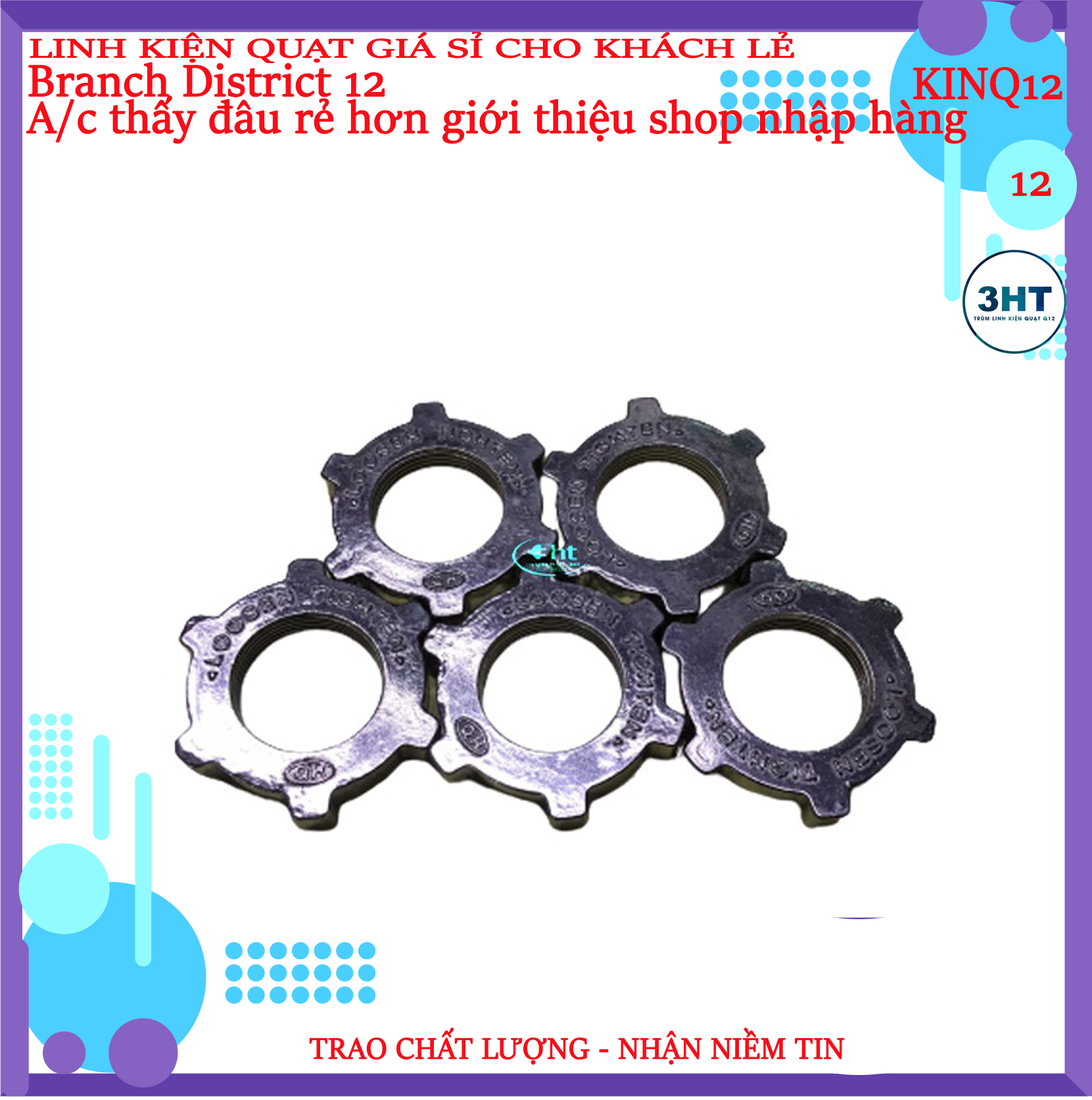 Chặn lồng quạt bằng nhôm