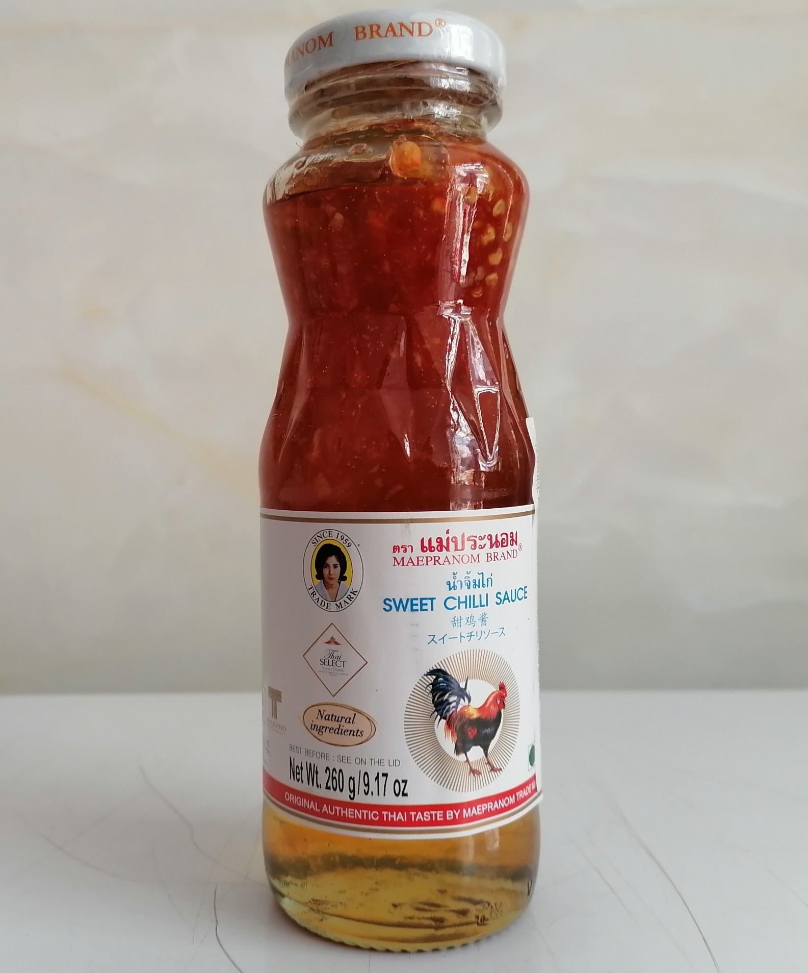 [Chai TT 260g] XỐT ỚT CHUA NGỌT CHẤM GÀ [Thailand] MAEPRANOM Sweet Chilli Sauce (halal) (euf-hk)