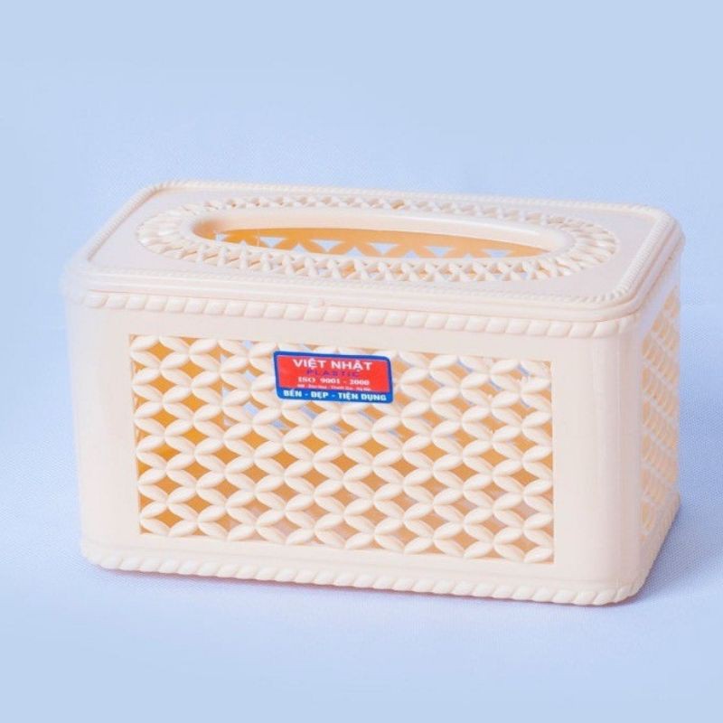 Hộp đựng giấy chữ nhật giả mây đan loại đẹp