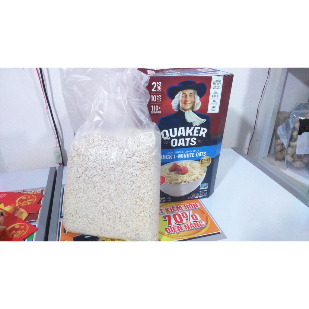 Thùng 4,52Kg Yến Mạch Quaker Oats Nk Mỹ (cán vỡ)