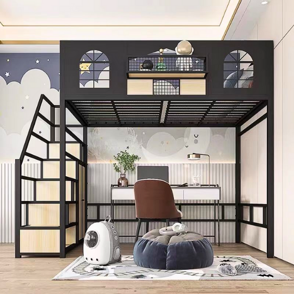 [ Freeship HCM] [ Trả góp 0%] [Có ảnh và video thực tế] GIƯỜNG TẦNG THÔNG MINH KHUNG SẮT OHAHA - GTS008