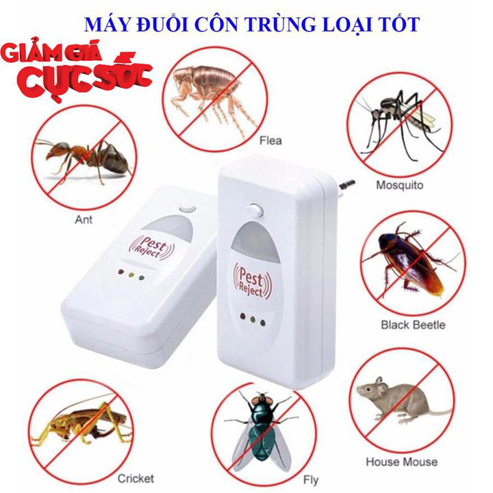[HCM]Máy Đuổi Chuột Máy Đuổi Các Loại Côn Trùng Pest Reject Bằng Sóng Âm Hiệu Quả Bảo Vệ Sức Khỏe An Toàn Khi Sử Dụng Thiết Kế Nhỏ Gọn Trang Nhã Có Đèn Báo Sáng Ban Đêm Thay Cho Đèn Ngủ.