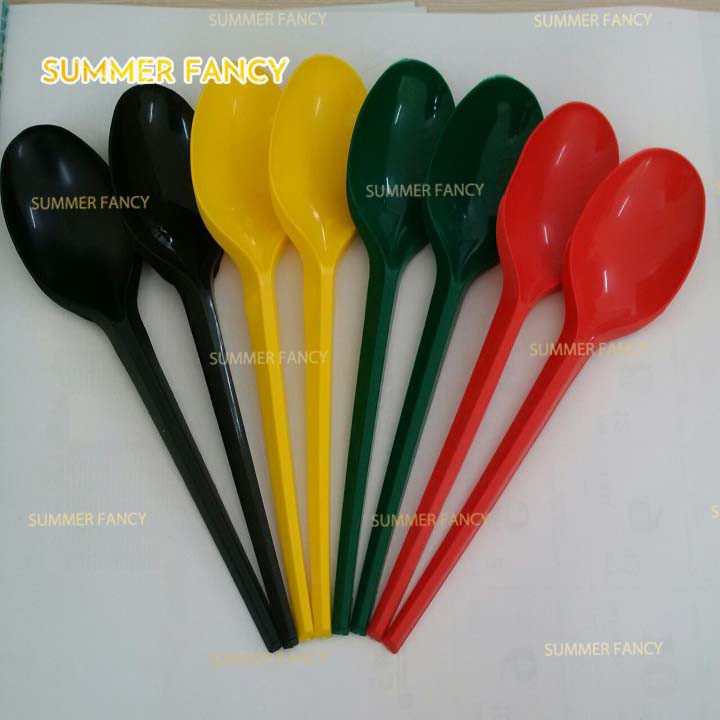 100 Muỗng Nhựa Cao Cấp Cơm, Trà Sữa - Plastic Spoon HK