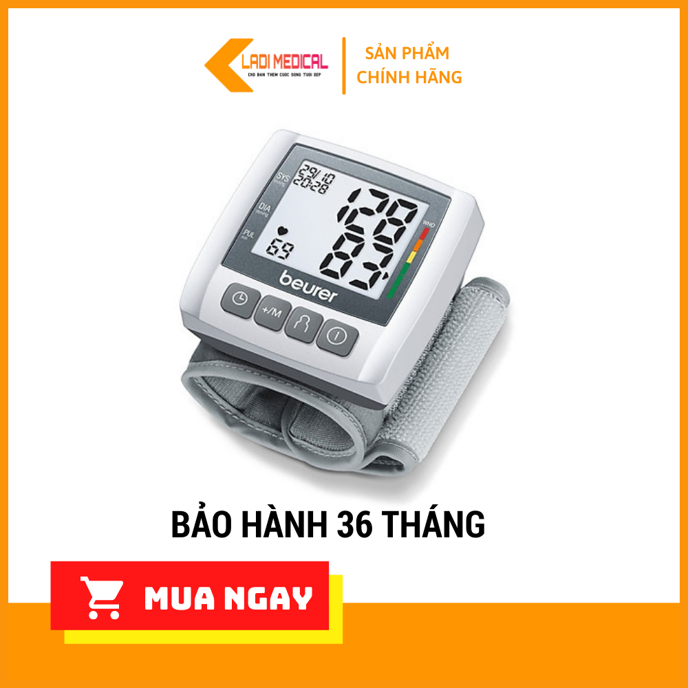 [QUÀ TẶNG+VOUCHER] Máy đo huyết áp cổ tay Beurer BC30