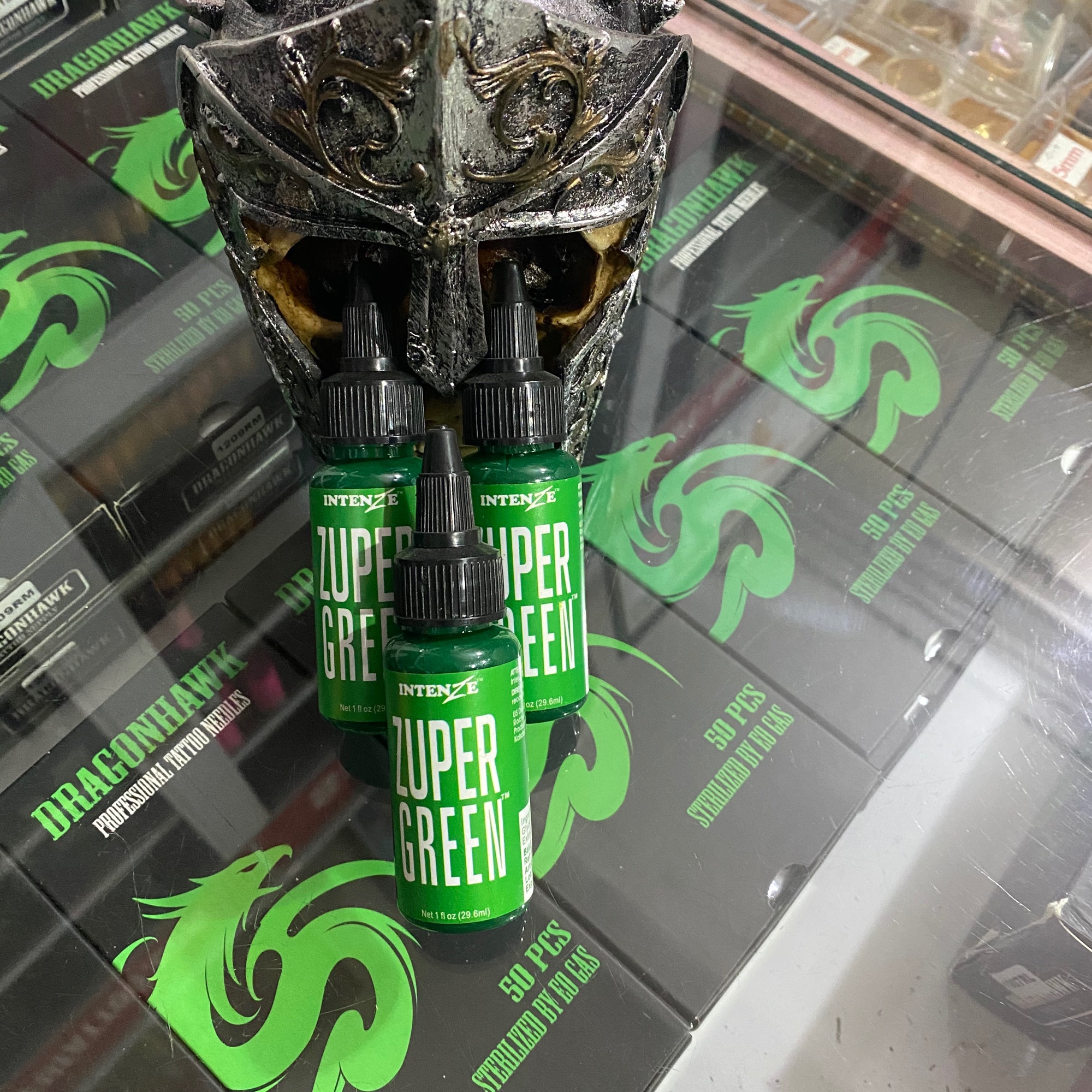 Mực xăm trung cấp zuper mầu xanh đậm