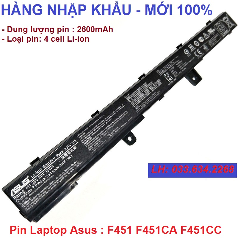 Pin laptop asus f451 f451ca f451cc - pin laptop asus f451